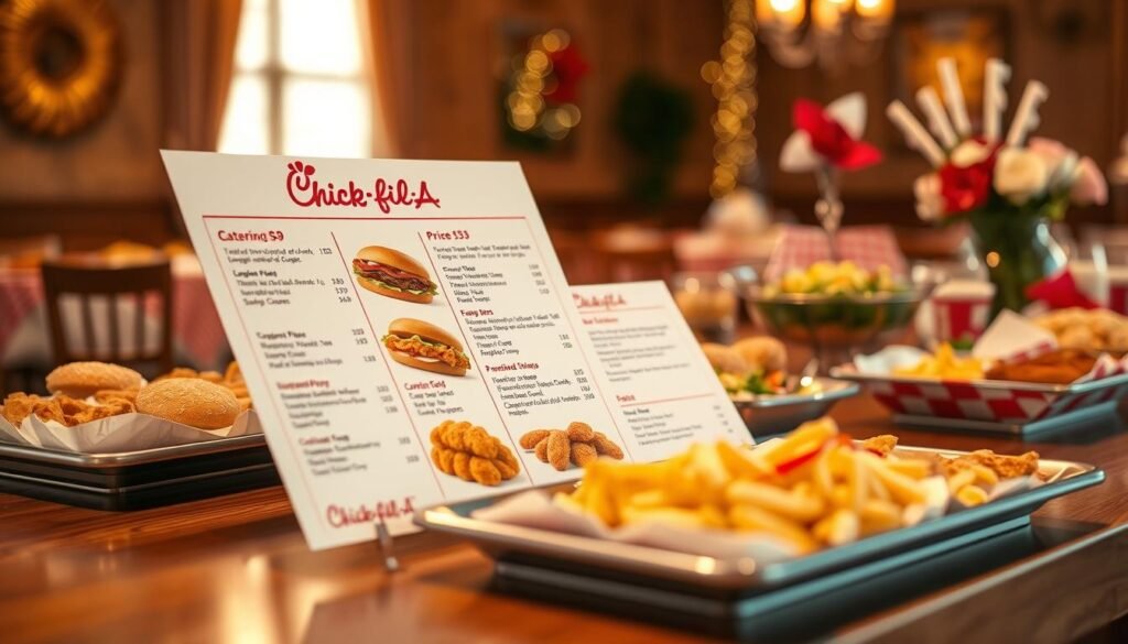 chick fil a catering menu prices​