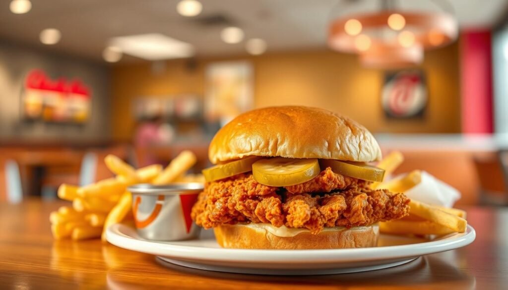 spicy chicken sandwich calories chick fil a