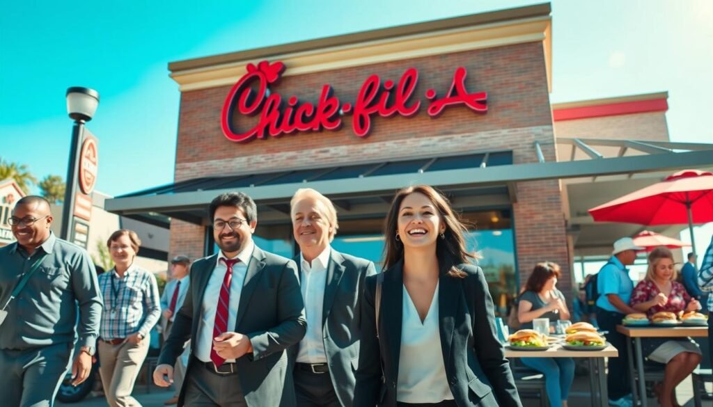 when does chick fil a lunch start