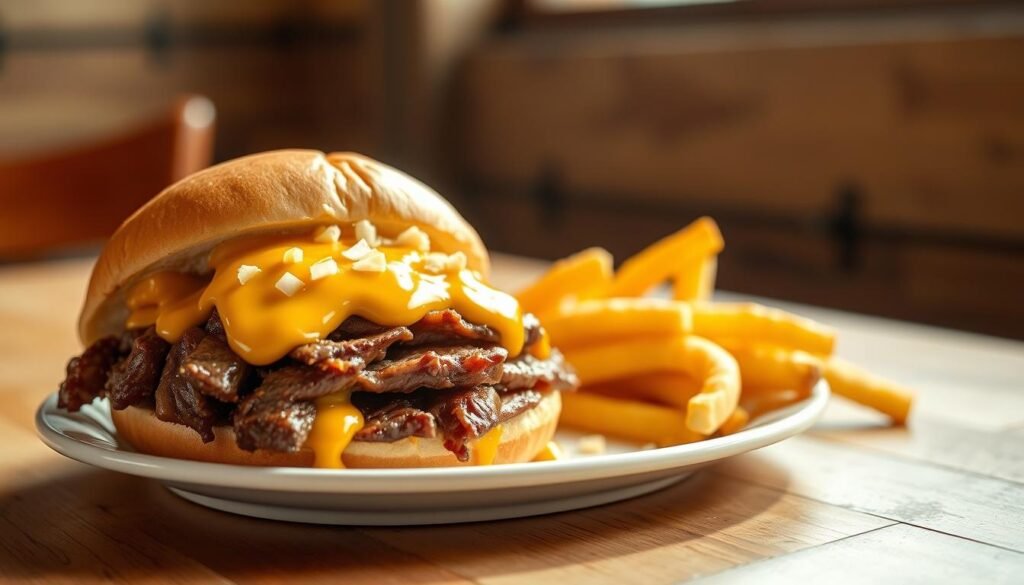 Calories in Arby's beef and cheddar no bun