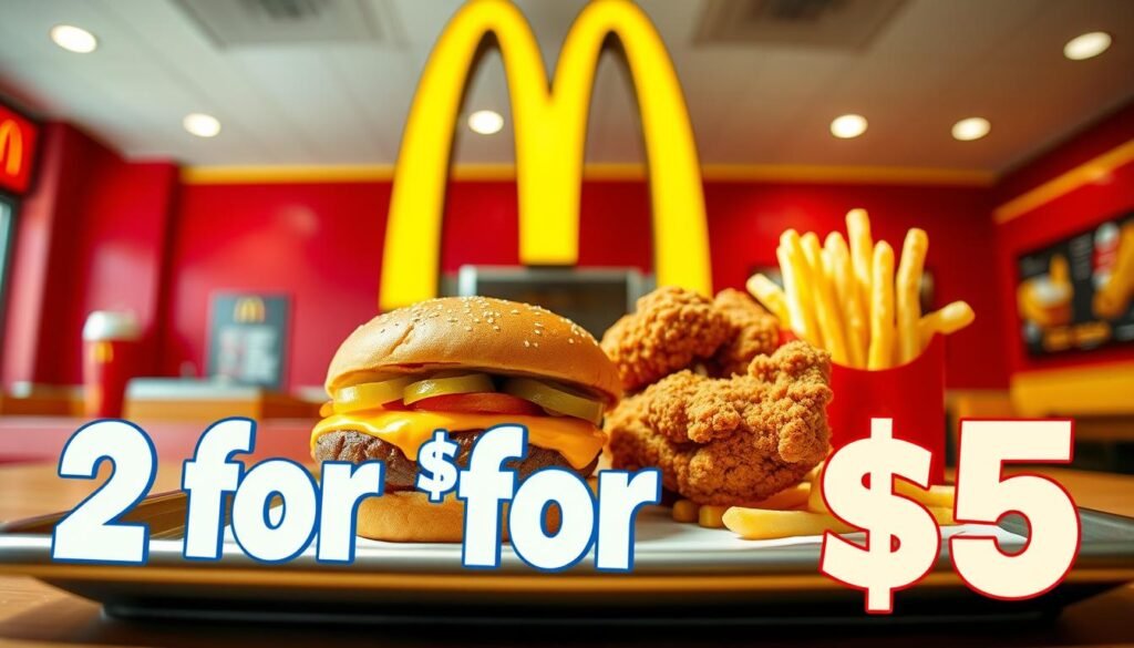 McDonald's menu specials 2 for $5