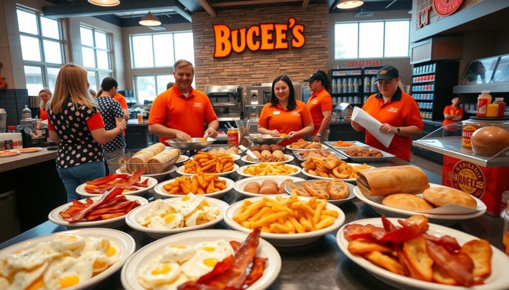 What time does Buc-ee's stop selling breakfast