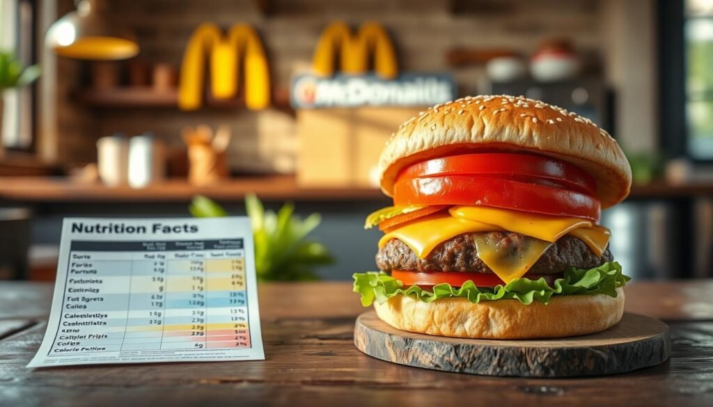 mcdonald's hamburger calories